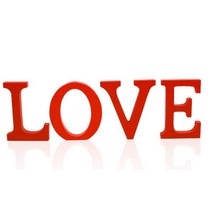LOVE 우드글자데코, 1개, 레드