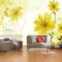 프렌체 맞춤제작 30가지 꽃디자인 UV프린팅 포인트벽지, 디자인29