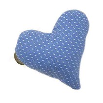 리빙데코 하트집게 좌, 비비블루도트, 1개