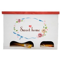 스코홈 핸드메이드 커피/티 박스 Sweet Home, 레드, 1개