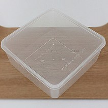 도시락포장 사각 정사각 대 5개, 1세트