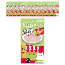 이나바 고양이 챠오츄르 간식, 닭가슴살 +오징어 혼합맛, 12팩