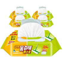 플로어클로스 실속형 물걸레 청소포 30매 중형, 5개입
