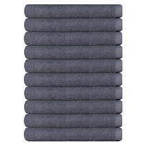송월타월 진미용 수건 80 g 30수 면사, 회색, 10장