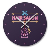 꾸밈 인테리어 벽시계 반짝반짝 헤어살롱, 혼합 색상