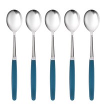 마호커트러리 틴트 성인용 숟가락, 코발트블루, 숟가락 5개, 5개