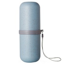 더자카 휴대용 캡슐 칫솔꽂이, 블루, 1개