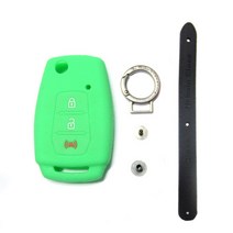 어바인클래스 스마트키 실리콘 케이스 그린 + 밴드 블랙 스위치 버튼 랜덤 발송, K타입