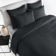 라흐두뜨 린넨 심플 이불 커버, charcoal grey