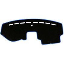 블루코드 벨벳 자동차 대쉬보드 커버 + 더스트백, 쉐보레 캡티바 (센터 무/상단매립), 매트 블랙 + 스카이