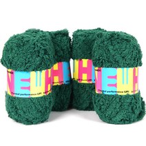 브랜드실 뉴히트 대용량 극세사 뜨개실 4볼, 29 녹색