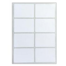 블루마토 PP 사각 라벨2 스티커 흰색 10p, D, 5개