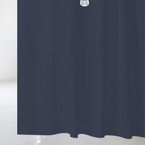 디자인수풀 북유럽 샤워커튼 + 플라스틱 고리 12p sc568, 1세트, 네이비계열
