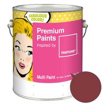 노루페인트 팬톤멀티 에그쉘광 루즈 브라운 레드 계열 페인트 4L, 로즈우드(19-1532)