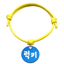펫츠룩 반려동물 굿모닝 옐로 목걸이S 알미늄원형S, 블루(럭키), 1개