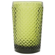빅토리안 다이아몬드 하이볼 물컵 G36, 그린, 1개