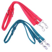 펫나인 강아지와 고양이 멀티 더블 리드줄 레드 + 그린, 1세트