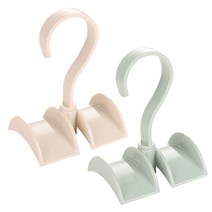 리버그린 회전식 다용도 가방정리걸이, 아이보리, 그린, 2개