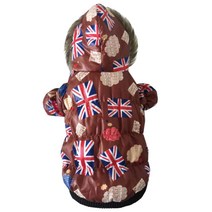 이코디 반려동물 캔디 패딩 점퍼, 브라운UK