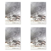 홀마크 동양화가 유환영 연하장, KNY2075, 4개입