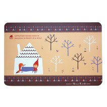 신지가토 식탁매트, 빨간망토, 43.5 x 28 cm