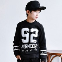 잭키드 남아용 92 기모 라운드티