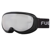 훼르자 성인용 안경병용 더블 미러렌즈 스키/보드고글 AWFG030, BLACK