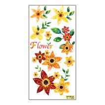 환타스틱스 홈코디 포인트스티커 꽃 TL-17089 2매 x 2p, 혼합 색상