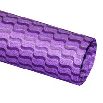 필립로지스틱 웨이브 엠보싱 플라워 포장지, 퍼플, 20개입