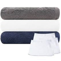 송월타월 헤비무지 수건 190g x 3p + 호텔손행주 흰색 3p, 랜덤 발송, 1세트