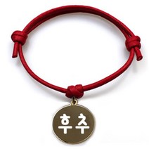 펫츠룩 굿모닝 레드 반려동물 목걸이 S + 메탈원형 팬던트 M, 골드(후추), 1개