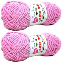 행복뜨기 키즈볼 코튼 뜨개실 2개, 669 파스텔 핑크