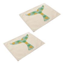 아울리빙 인어 이야기 식탁매트 2p, E, 42 x 32 cm