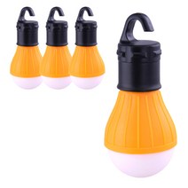 블럭마트 LED 캠핑전등 걸이형, 옐로우계열, 4개입