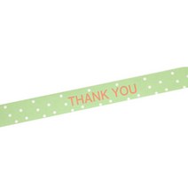 황씨네도시락 땡큐 땡땡이띠지 도시락스티커, 민트, 45개입