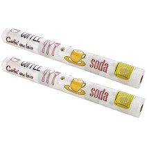 블럭마트 주방 찬장 싱크대 방수 쿠션매트 2p, 레드