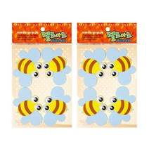 동기오피스 펠트아트 벌 4p x 2개입, 혼합 색상(DF-1077)