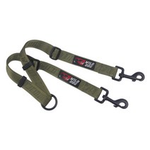 와일드독 반려견 더블 리드줄 Khaki, 1개