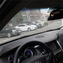 지티글로벌 아트로마페루찌 레더 SEBS 논슬립 대쉬보드커버, 올 뉴 모닝 상단내비매립형, 블랙 베이스 + 레드 스티치