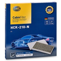 헬라 차량용 에어컨필터, HCK-210-N(K9), 1개