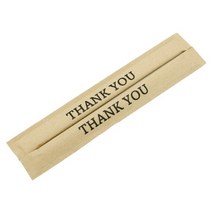 도나앤데코 크라프트 대나무 일회용젓가락 땡큐, 1개입, 60개
