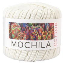 브랜드얀 모칠라코튼 가방소품 뜨개실, 진백, 1개