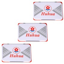 블루마토 스탬프 패드 Huhua Red 1-D NO.1, 빨강, 3개입