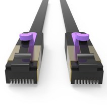 벤션 칼국수형 CAT.7 랜선 랜케이블 SSTP 10Gbps, f.블랙 5m, 1개