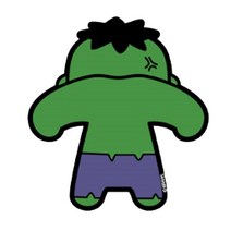 마블 차량용 버킷 스티커, 헐크(뒤), 1개