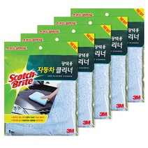 쓰리엠 스카치 브라이트 New 광택용 자동차 클리너, 5개입