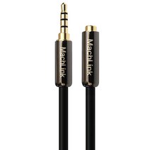마하링크 3.5mm 4극 스테레오 M-F 연장 케이블, ML-SE4H015(1.5m), 혼합 색상