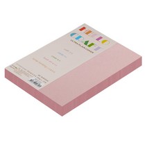 종이문화 친환경색지 레인보우카드 No.24 핑크, A5, 90매