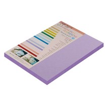 종이문화 친환경색지 레인보우카드 No.21 퍼플, A4, 50매
