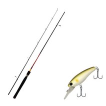 아피스 파이어스톰 배스 루어 낚싯대 S662ML + 다미끼 새미 70 하드베이트 루어 005 AYU, 1세트